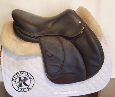 15.5" Voltaire Palm Beach Saddle - Full Buffalo - 2018 - 1 Flaps - 4.75" dot to dot - FIN Panels