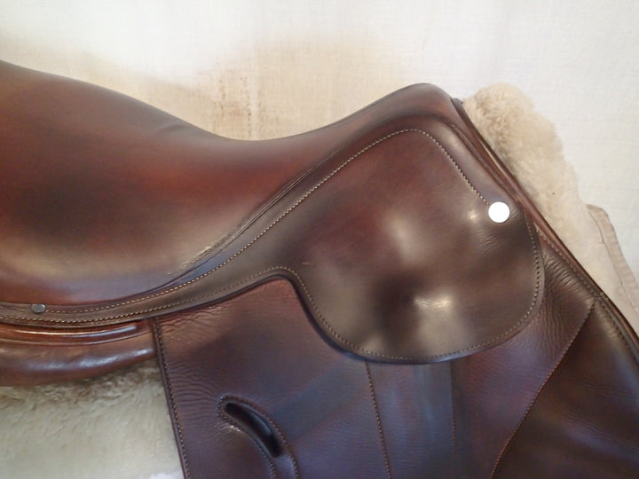 17" Hermes Vivace Saddle - 2019 - Full Buffalo - 4.75" dot to dot (634)