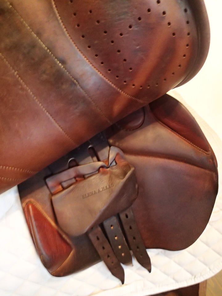 17" Hermes Vivace Saddle - 2019 - Full Buffalo - 4.75" dot to dot (634)