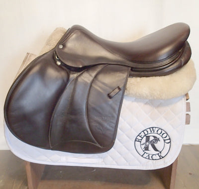 18" Voltaire Palm Beach Saddle - Full Buffalo - 2017 - WOOL FLOCKED - 3AAA Flaps - 5" dot to dot - Pro Panels
