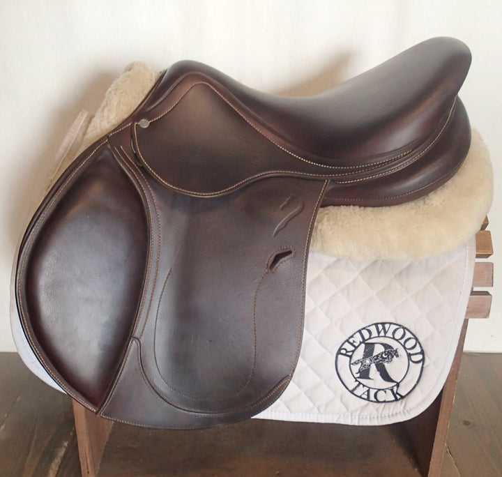 17.5" Antares Connexion Saddle - Full Buffalo - 2024 - 3A Flaps - 4.75" dot to dot (778)