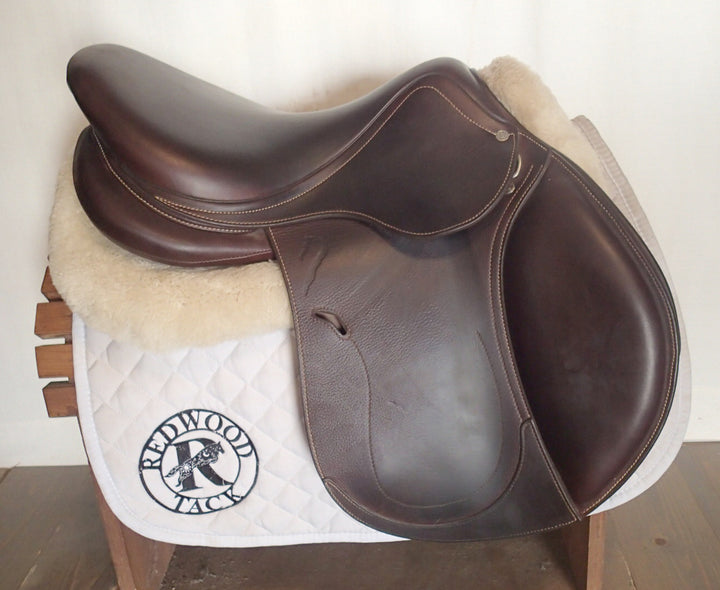17.5" Antares Connexion Saddle - Full Buffalo - 2024 - 3A Flaps - 4.75" dot to dot (778)