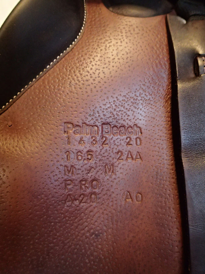 16.5" Voltaire Palm Beach Saddle - Full Buffalo - 2020 - 2AA Flaps - 4.75" dot to dot - Pro Panels