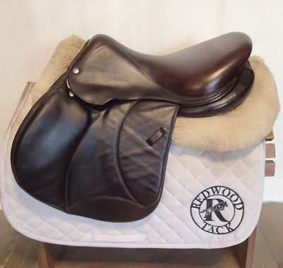 16.5" Voltaire Palm Beach Saddle - Full Buffalo - 2017 - 1A Flaps - 4.75" dot to dot - FIN Panels