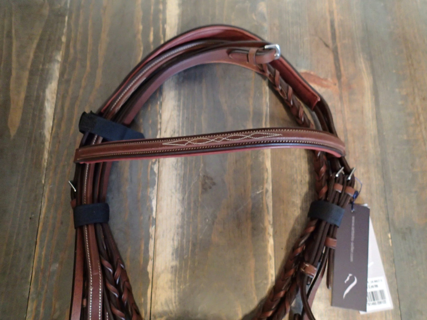 Antares Origin Fancy Stitched Wide Noseband Hunter Bridle and Matching Reins - NEW with tags - Size 3
