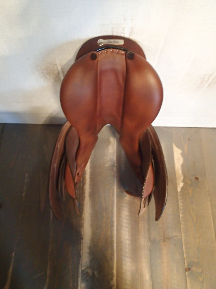 16.5" Butet Premium Saddle - Full Calfskin - 2023 - L Seat - 1.75 Flaps - 4.5" dot to dot (002)