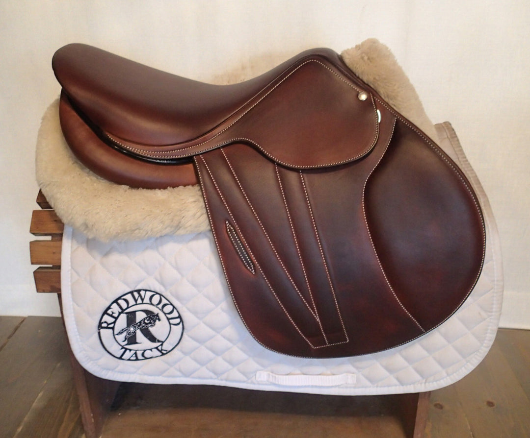 16.5" Butet Premium Saddle - Full Calfskin - 2023 - L Seat - 1.75 Flaps - 4.5" dot to dot (002)