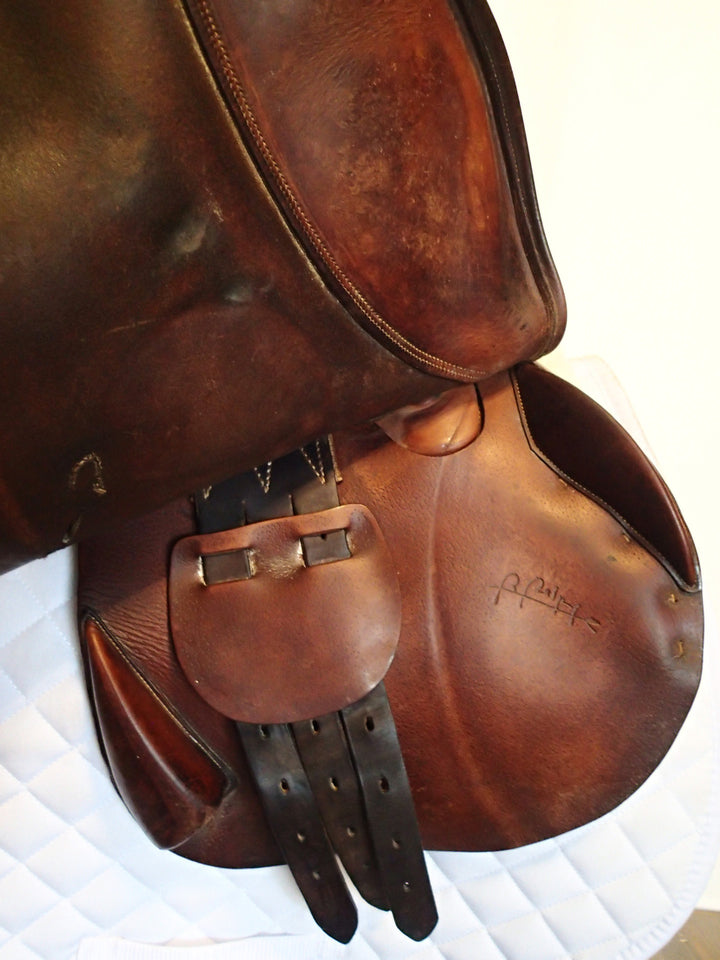 17" Bruno Delgrange Saddle - 1998 - 4.25" dot to dot