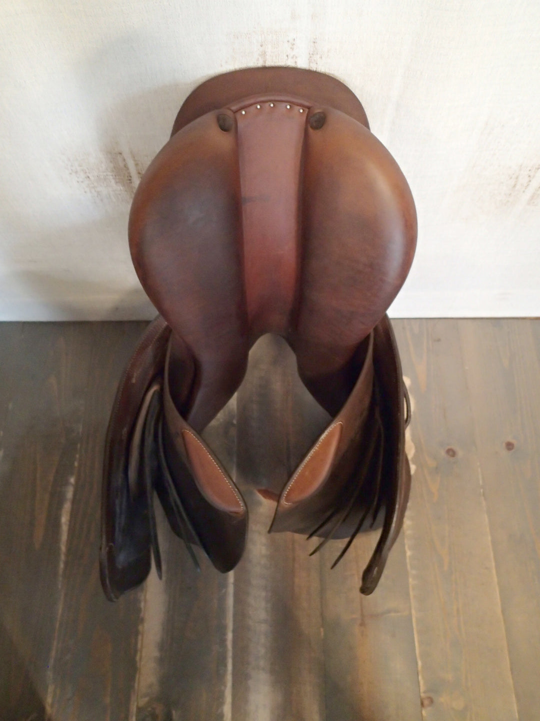 17.5" Butet Premium Saddle - Full Calfskin - 2019 - P Seat - 2.5 Flaps - 4.25" dot to dot (006)