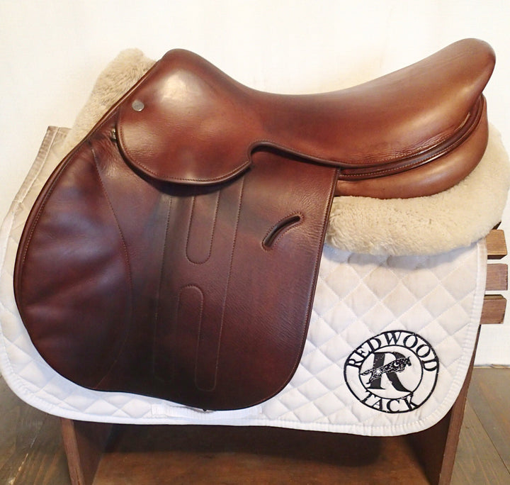 17" Hermes Cavale Saddle - 2024 - Full Calfskin - 5" dot to dot (011)