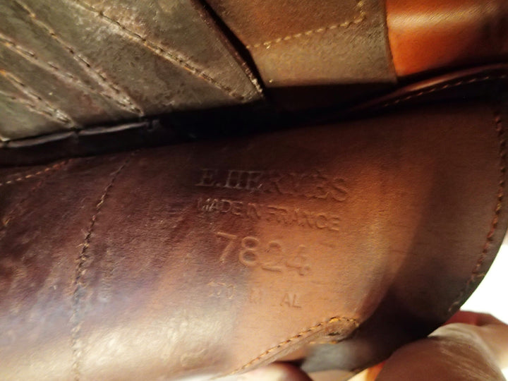 17" Hermes Cavale Saddle - 2024 - Full Calfskin - 5" dot to dot (011)