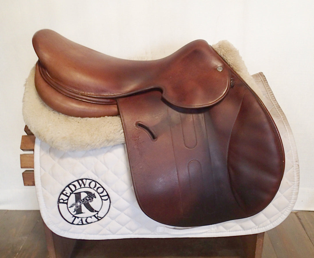 17" Hermes Cavale Saddle - 2024 - Full Calfskin - 5" dot to dot (011)