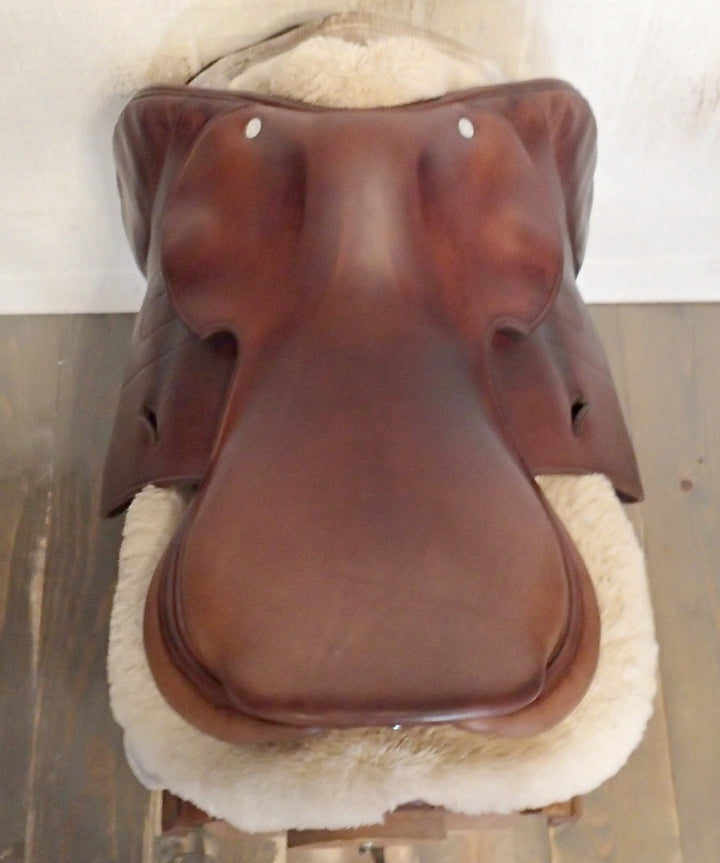 17" Hermes Cavale Saddle - 2024 - Full Calfskin - 5" dot to dot (011)