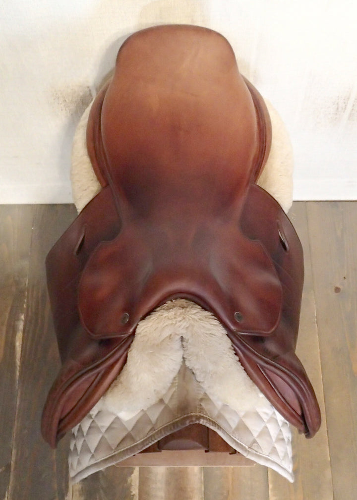 17" Hermes Cavale Saddle - 2024 - Full Calfskin - 5" dot to dot (011)