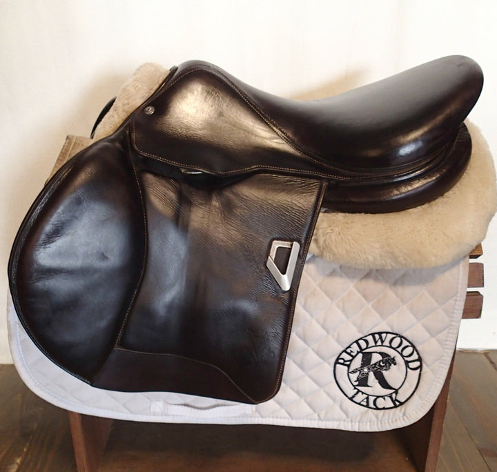 17.5" Voltaire Blue Infinite Saddle - Full Buffalo - 2020 - 2AA Flaps - 5" dot to dot - Pro Panels (013)