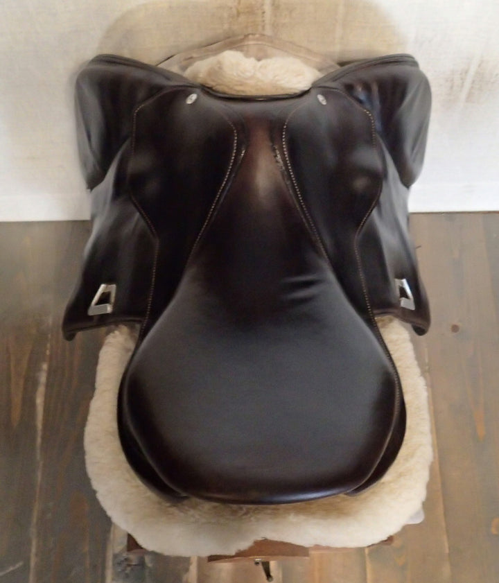 17.5" Voltaire Blue Infinite Saddle - Full Buffalo - 2020 - 2AA Flaps - 5" dot to dot - Pro Panels (013)