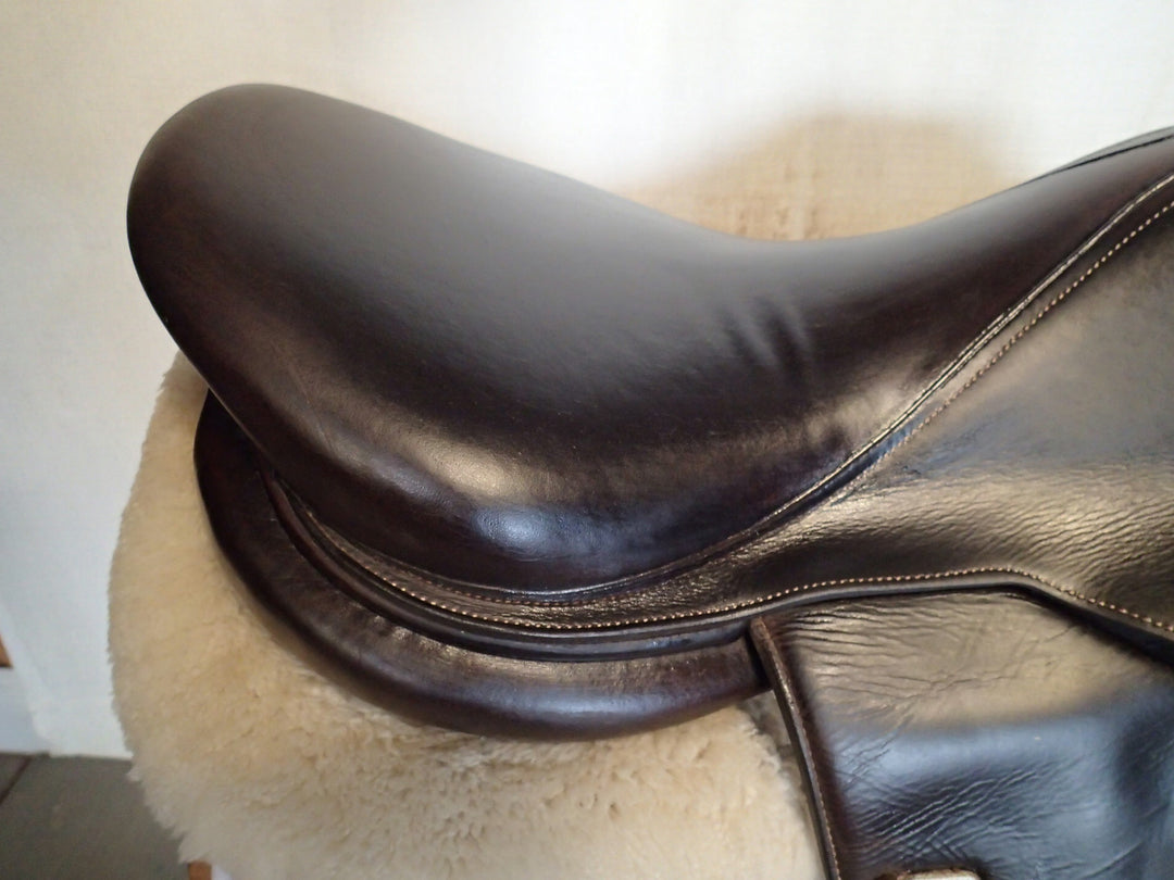 17.5" Voltaire Blue Infinite Saddle - Full Buffalo - 2020 - 2AA Flaps - 5" dot to dot - Pro Panels (013)