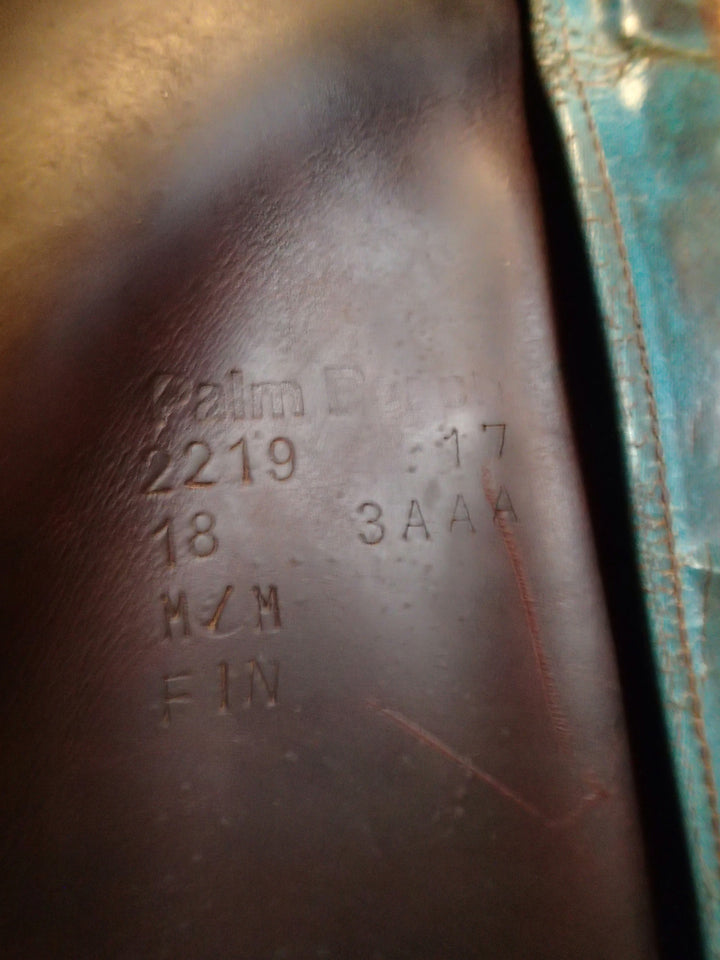 18" Voltaire Palm Beach Saddle - Full Buffalo - 2017 - 3AAA Flaps - 5" dot to dot - FIN Panels (017)