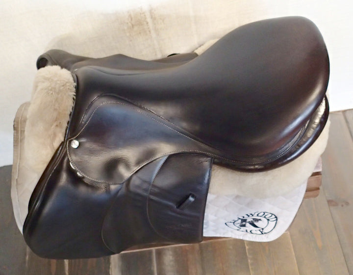 18" Voltaire Palm Beach Saddle - Full Buffalo - 2017 - 3AAA Flaps - 5" dot to dot - FIN Panels (017)