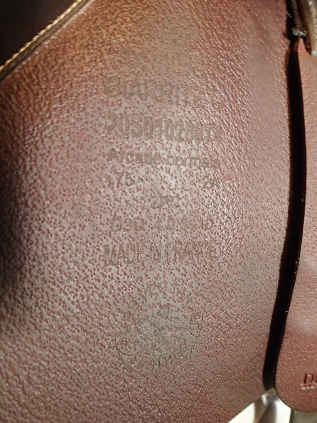 17.5" Devoucoux Biarritz O Saddle - Full Buffalo - 2020 - 2A Flaps - 4.75" dot to dot (023)