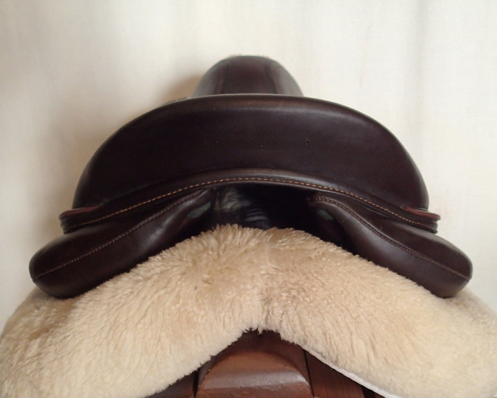 17.5" Devoucoux Biarritz O Saddle - Full Buffalo - 2020 - 2A Flaps - 4.75" dot to dot (023)