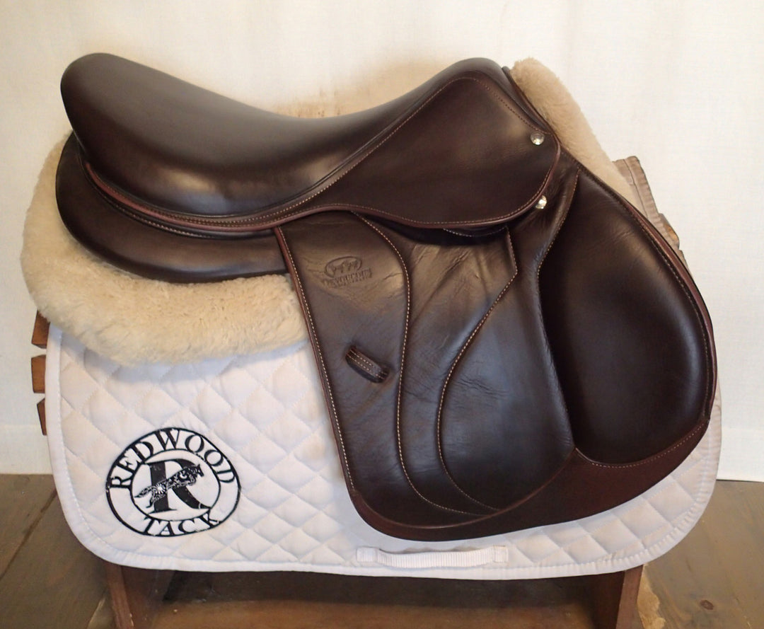 17.5" Devoucoux Biarritz O Saddle - Full Buffalo - 2020 - 2A Flaps - 4.75" dot to dot (023)