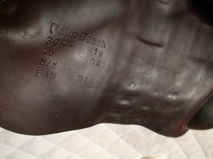 16" Voltaire Palm Beach Saddle - Full Buffalo - 2016 - 0A Flaps - 4.75" dot to dot - Pro Panels (025)