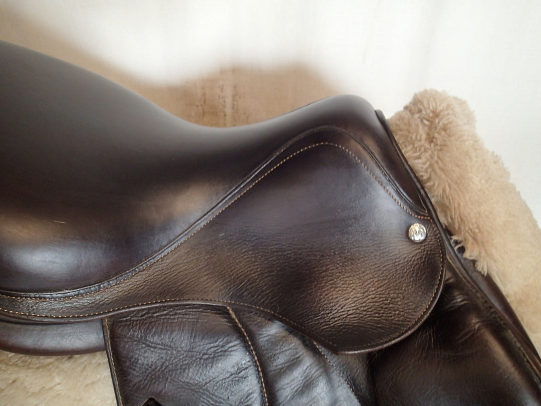 16" Voltaire Palm Beach Saddle - Full Buffalo - 2016 - 0A Flaps - 4.75" dot to dot - Pro Panels (025)