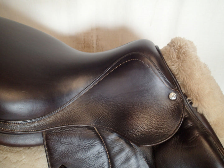 16" Voltaire Palm Beach Saddle - Full Buffalo - 2016 - 0A Flaps - 4.75" dot to dot - Pro Panels (025)