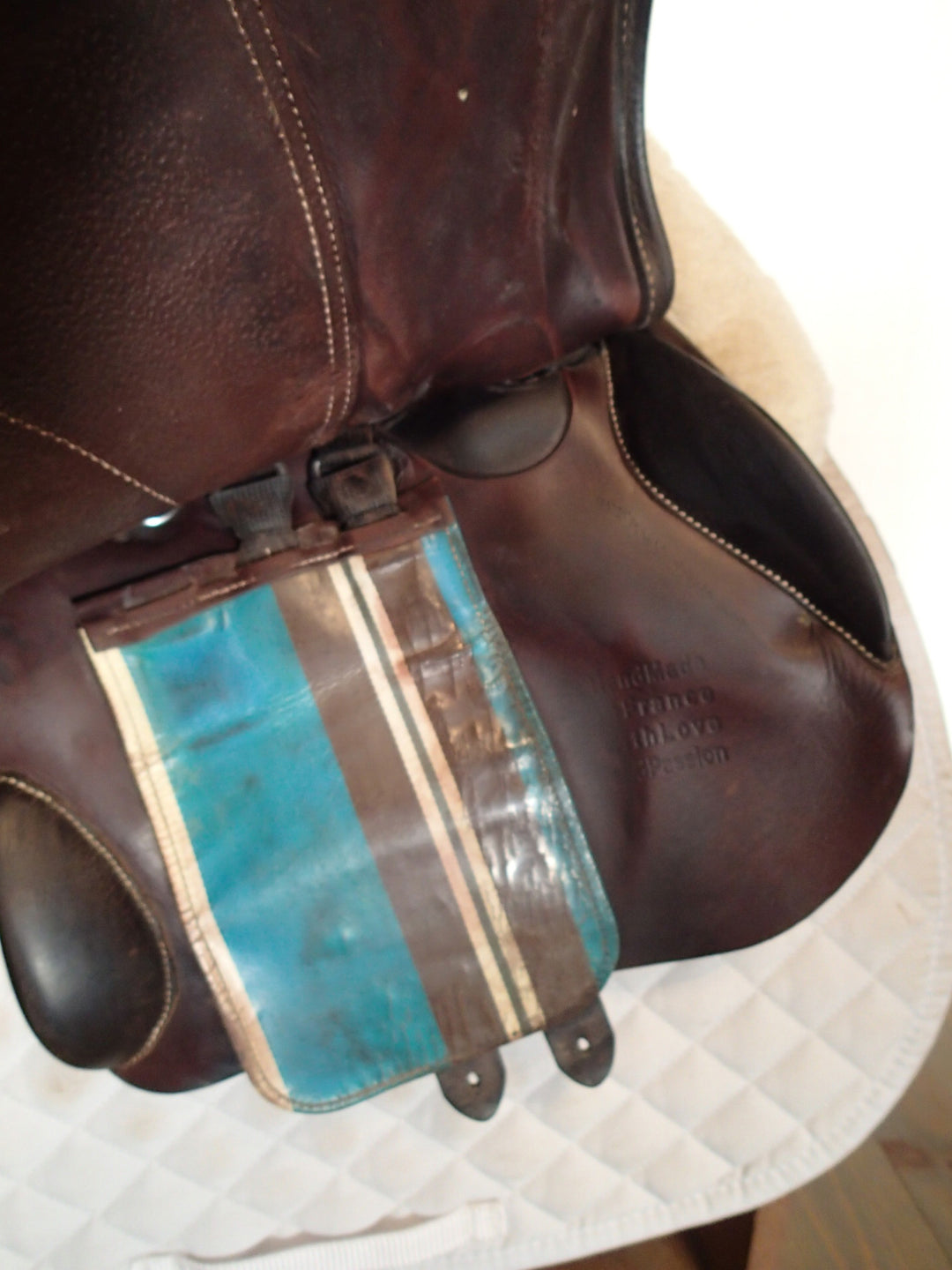 16" Voltaire Palm Beach Saddle - Full Buffalo - 2016 - 0A Flaps - 4.75" dot to dot - Pro Panels (025)