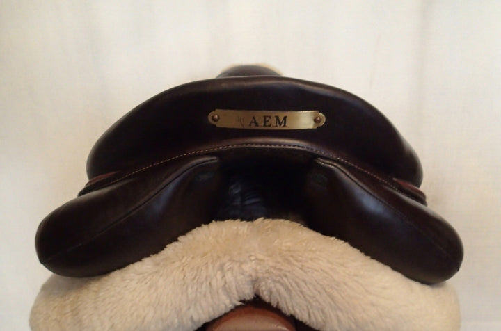 18.5" Devoucoux Biarritz O Saddle - Full Buffalo - 2021 - 2AR Flaps - 4.5" dot to dot (031)