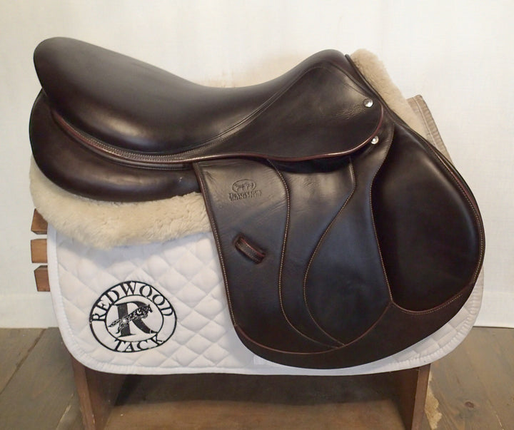 18.5" Devoucoux Biarritz O Saddle - Full Buffalo - 2021 - 2AR Flaps - 4.5" dot to dot (031)