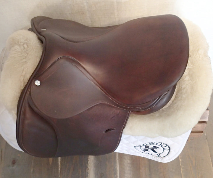 15" Antares DJ Saddle - Full Buffalo - 2016 - 00DD Flaps - 4.75" dot to dot