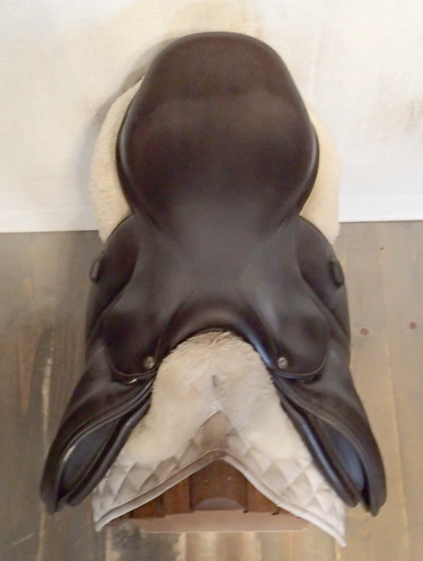 17.5" Voltaire Palm Beach Saddle - Full Buffalo - 2017 - 3AA Flaps - 5" dot to dot - FIN Panels (033)