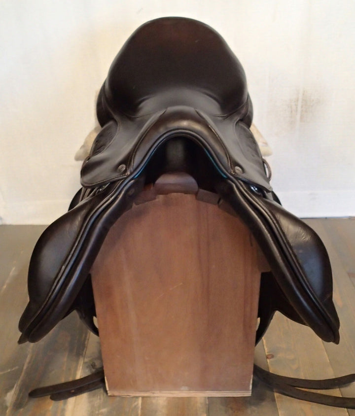 17.5" Voltaire Lexington Monoflap Saddle - Full Buffalo - 2022 - 1AA Flaps - 5.25" dot to dot - FIN Panels (034)