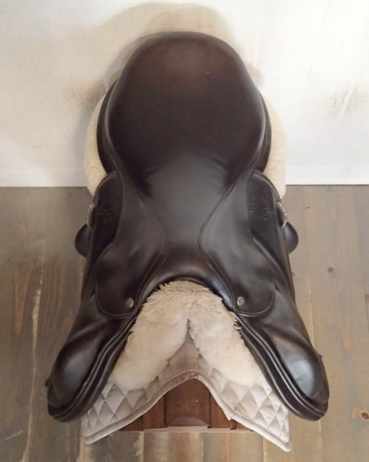 17.5" Voltaire Lexington Monoflap Saddle - Full Buffalo - 2022 - 1AA Flaps - 5.25" dot to dot - FIN Panels (034)