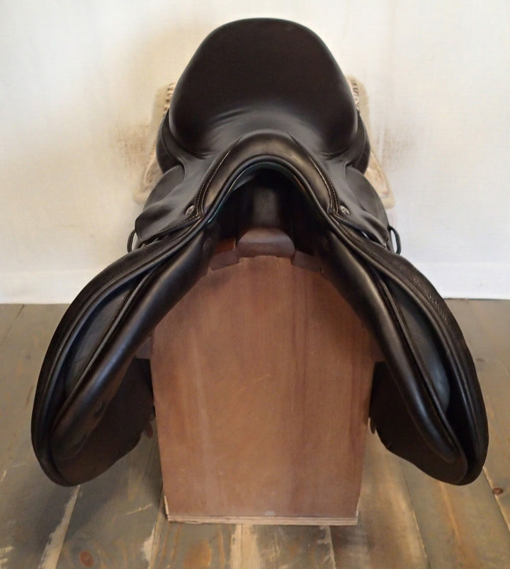 17.5" Voltaire Palm Beach Saddle - Full Buffalo - 2019 - 3AAA Flaps - 5" dot to dot (040)