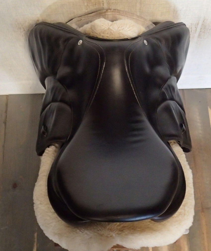 17.5" Voltaire Palm Beach Saddle - Full Buffalo - 2019 - 3AAA Flaps - 5" dot to dot (040)