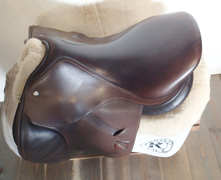 17" Luc Childeric Saddle - 2019 - 5" dot to dot (044)
