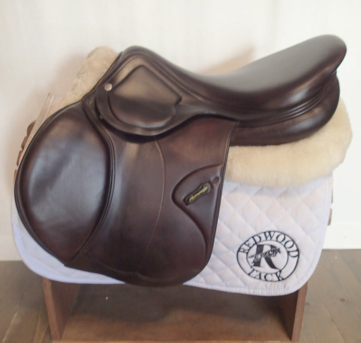 18" Amerigo Pinerolo Saddle - Full Buffalo - 2016 - Wool Flocked - 4.75" dot to dot