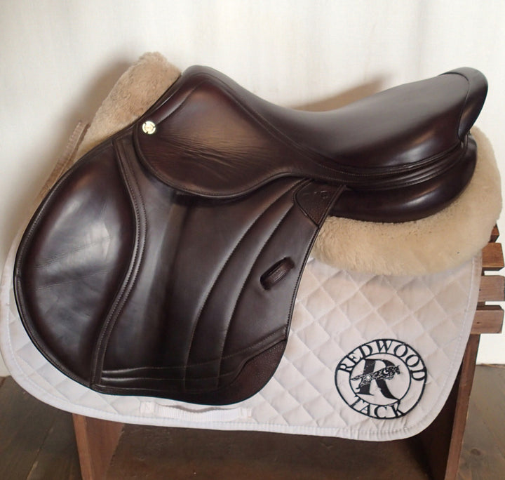 17.5" CWD Hunter Mademoiselle 2Gs Saddle - Full Buffalo - 2021 - 2CH Flaps - SE38 (046)