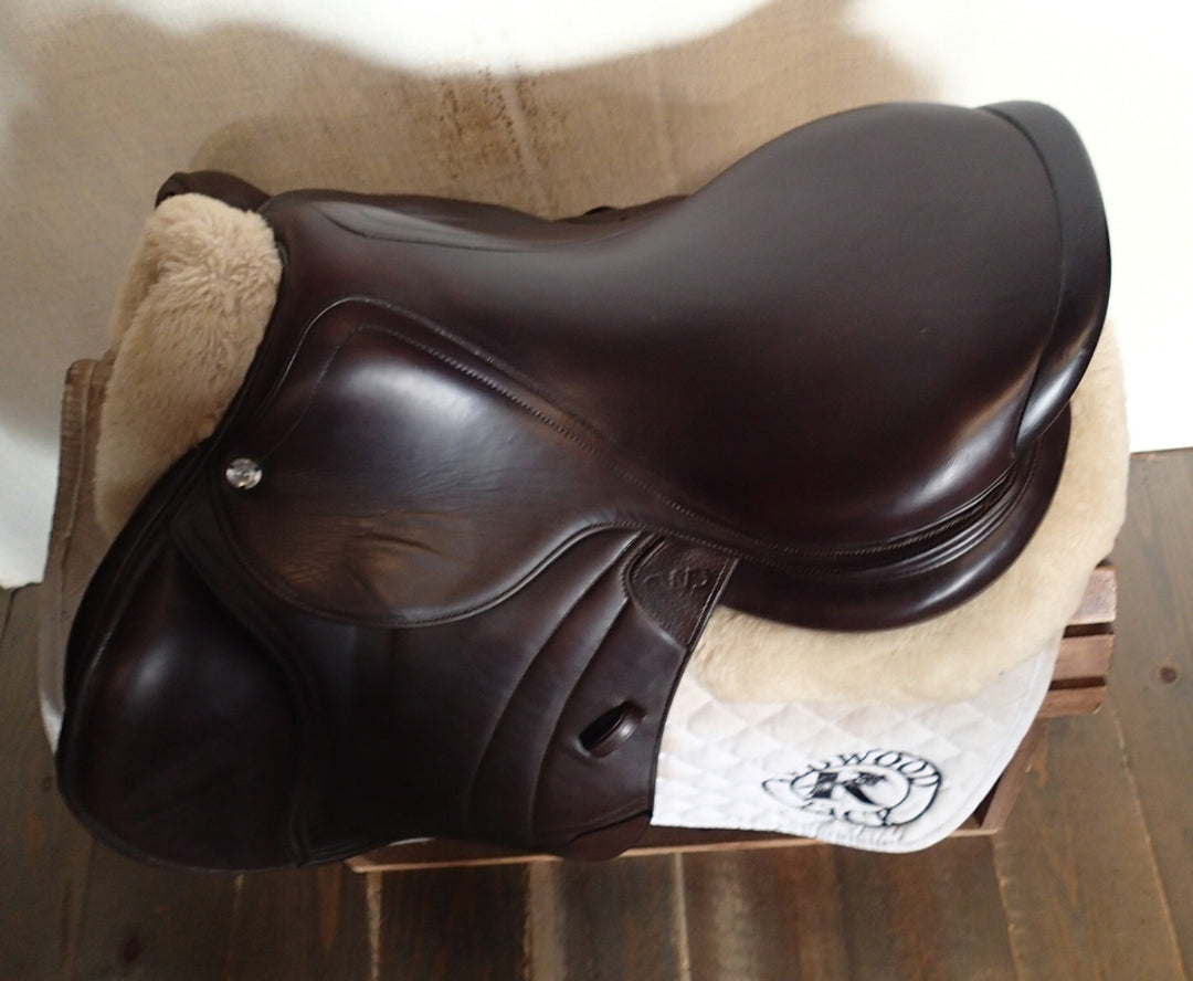 17.5" CWD Hunter Mademoiselle 2Gs Saddle - Full Buffalo - 2021 - 2CH Flaps - SE38 (046)