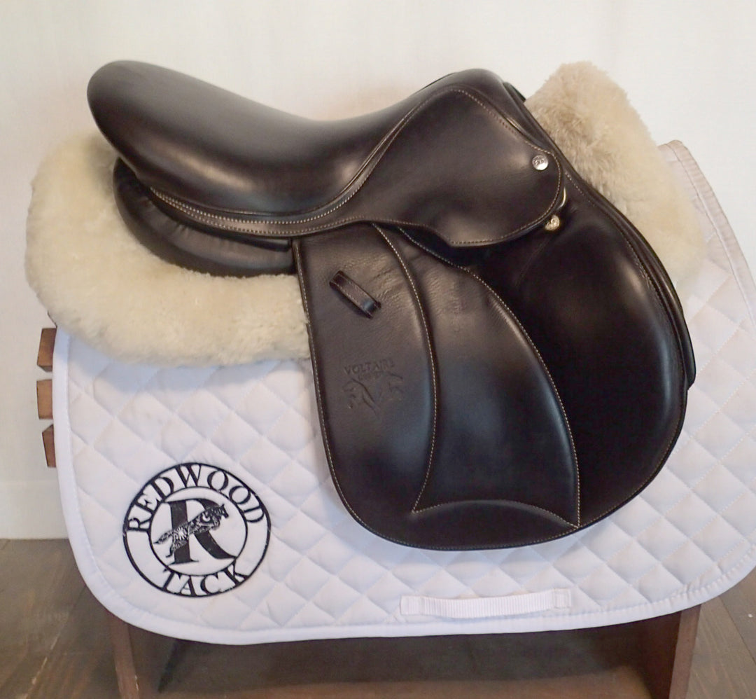 15.5" Voltaire Welli Saddle - Full Buffalo - 2020 - 0A Flaps - 4.75" dot to dot - FIN Panels