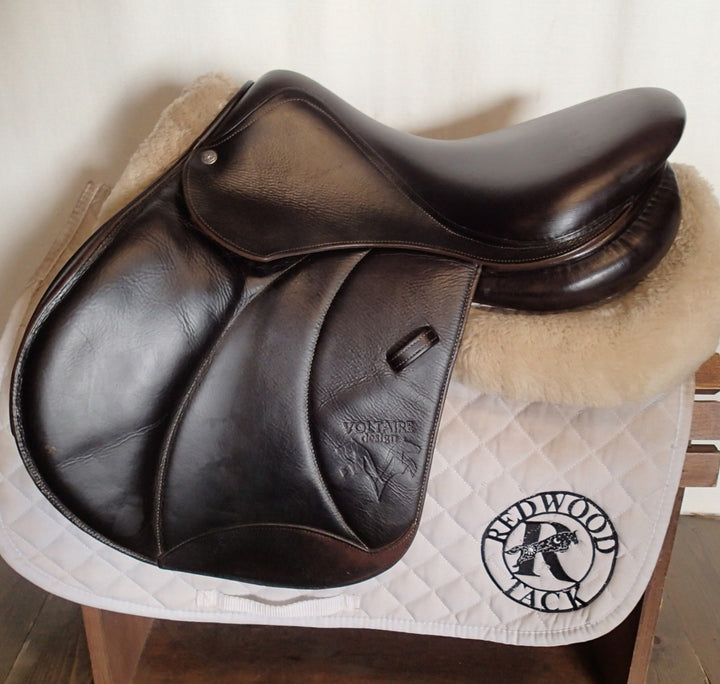 16.5" Voltaire Palm Beach Saddle - Full Buffalo - 2013 - 2A Flaps - 4.75" dot to dot - FIN Panels (049)