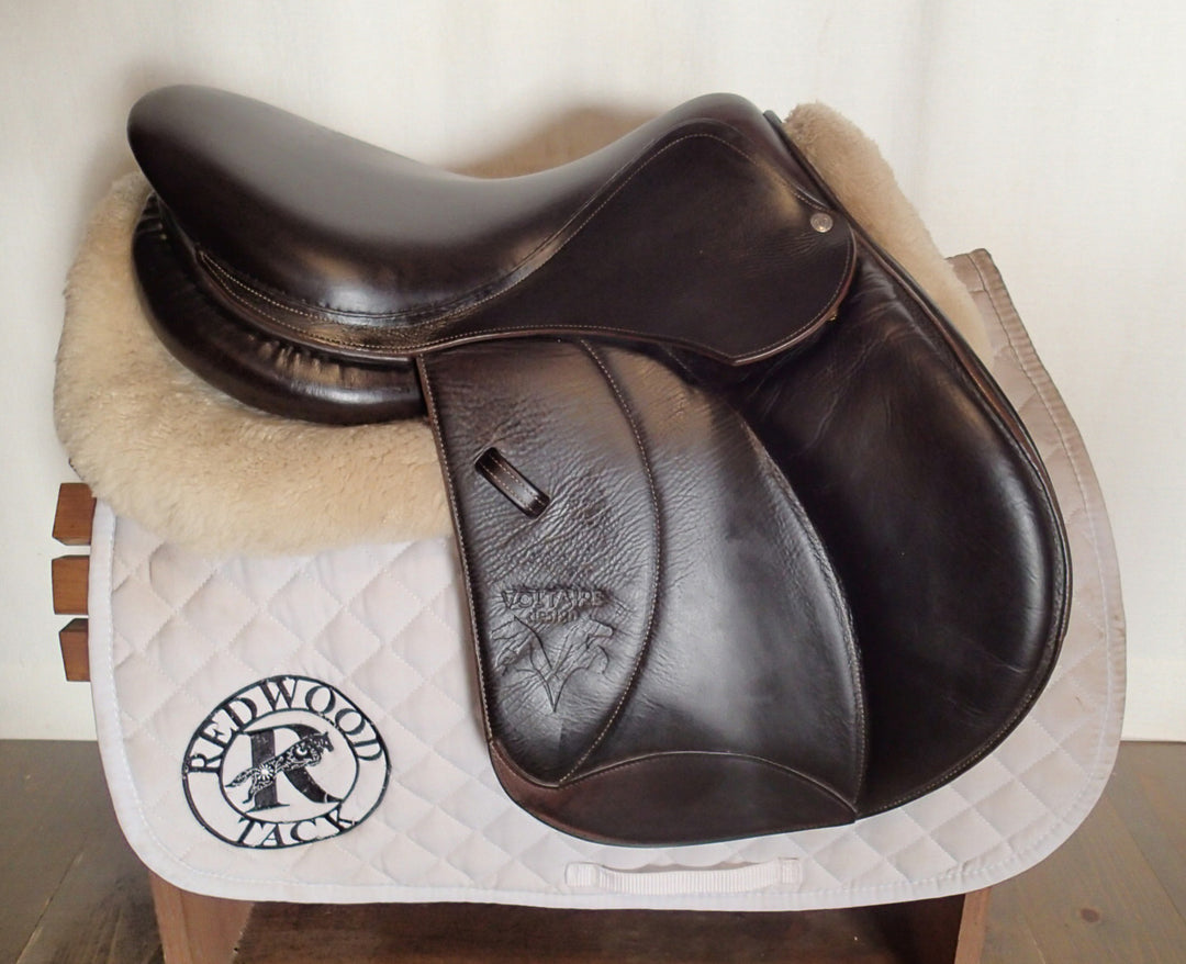 16.5" Voltaire Palm Beach Saddle - Full Buffalo - 2013 - 2A Flaps - 4.75" dot to dot - FIN Panels (049)