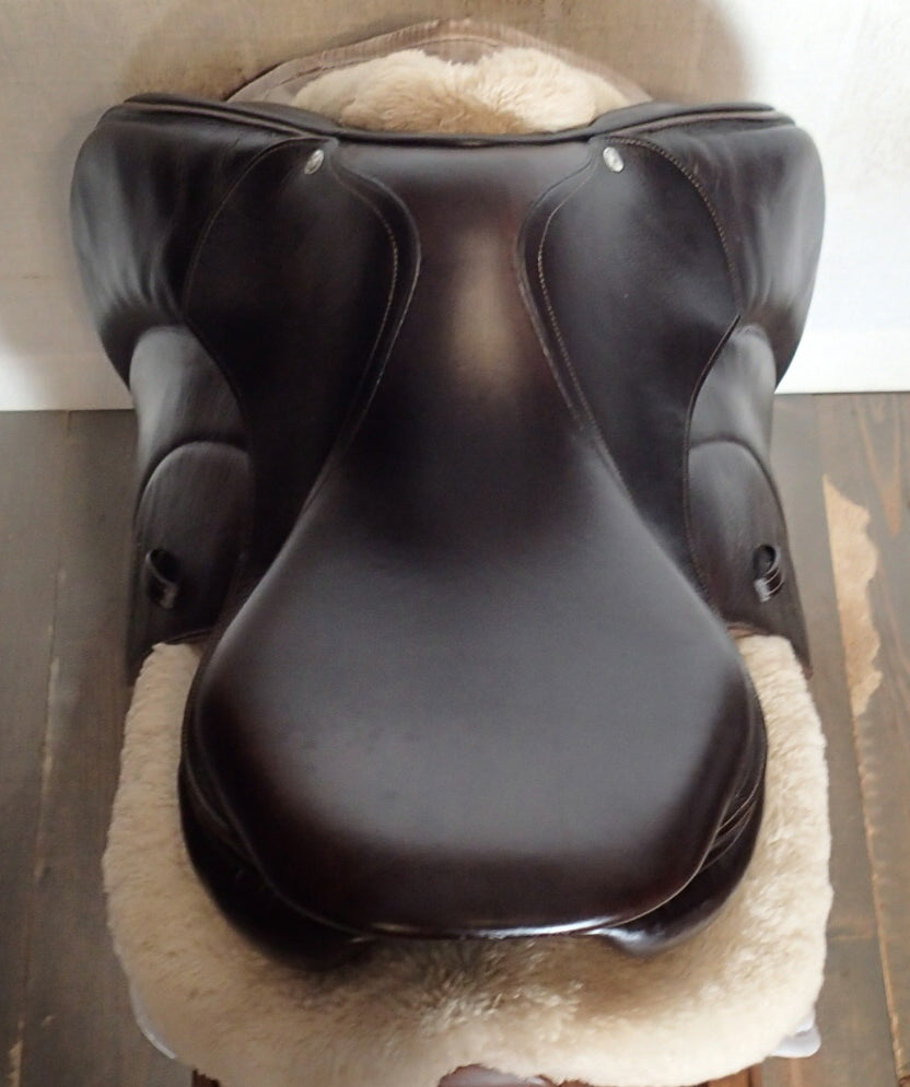 16.5" Voltaire Palm Beach Saddle - Full Buffalo - 2013 - 2A Flaps - 4.75" dot to dot - FIN Panels (049)