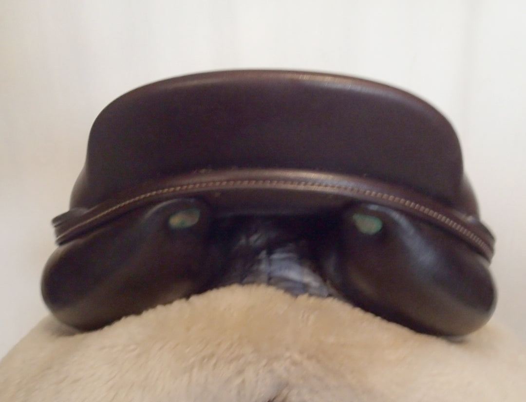 17.5" Amerigo Pinerolo Saddle - Full Buffalo - 2023 - 4.5" dot to dot (051)