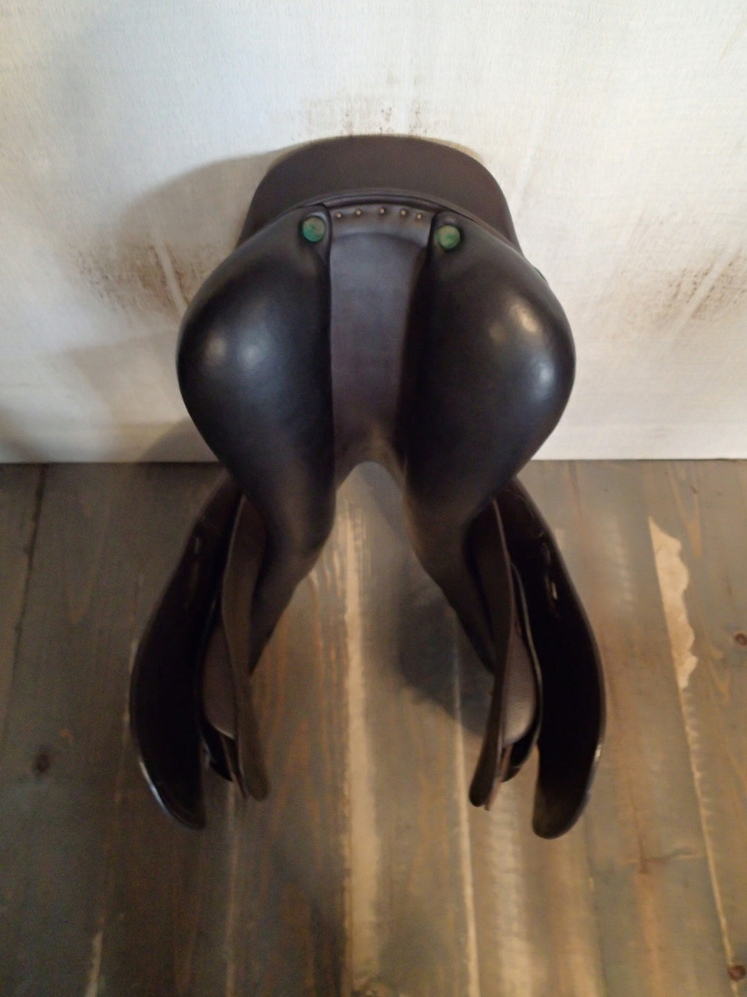 17.5" Amerigo Pinerolo Saddle - Full Buffalo - 2023 - 4.5" dot to dot (051)