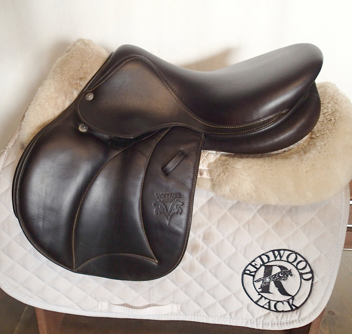 15.5" Voltaire Welli Saddle - Full Buffalo - 2017 - 00 Flaps - 4.75" dot to dot - XFIN Panels (053)