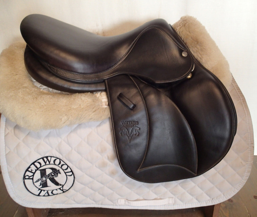 15.5" Voltaire Welli Saddle - Full Buffalo - 2017 - 00 Flaps - 4.75" dot to dot - XFIN Panels (053)